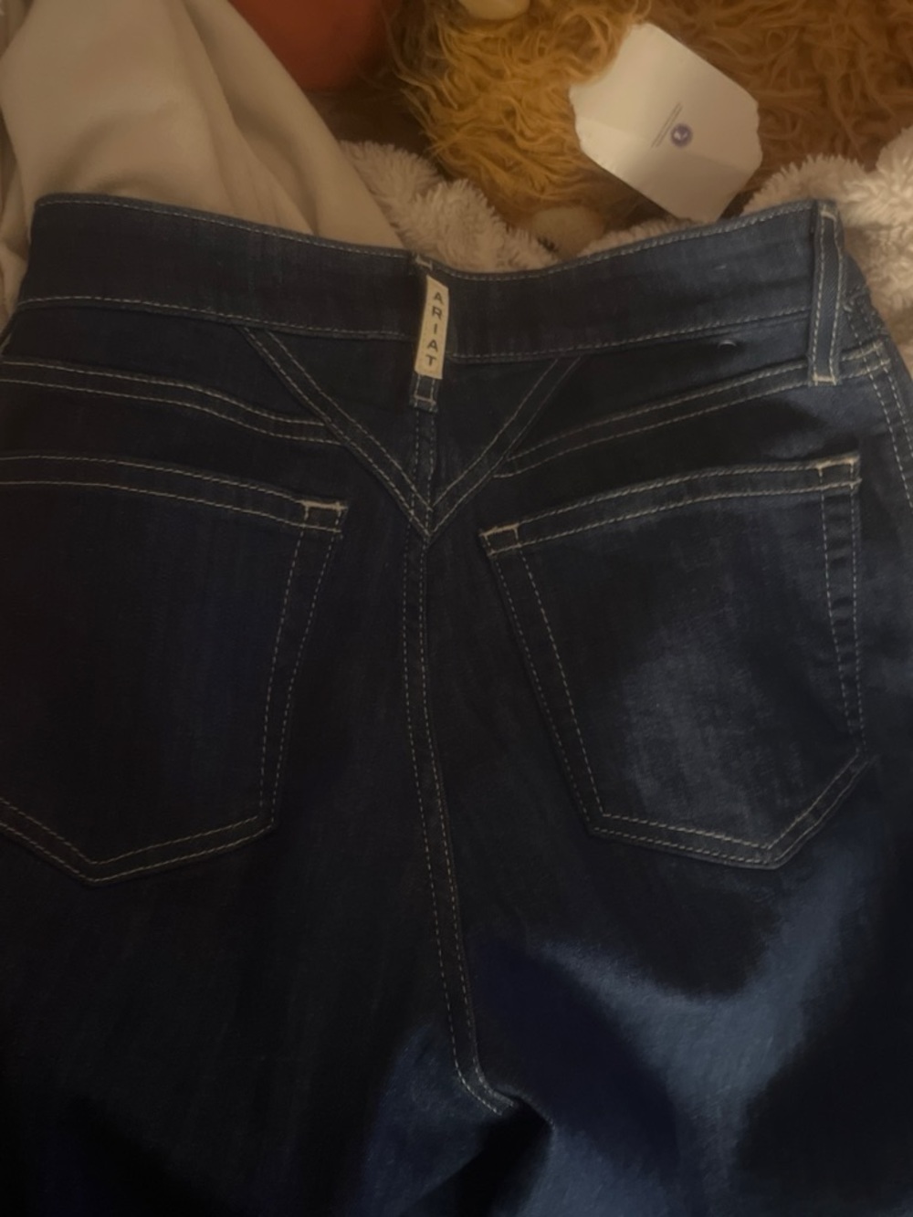 Ariat Women’s Dark Blue Bootcut Jeans with Contrast Stitching